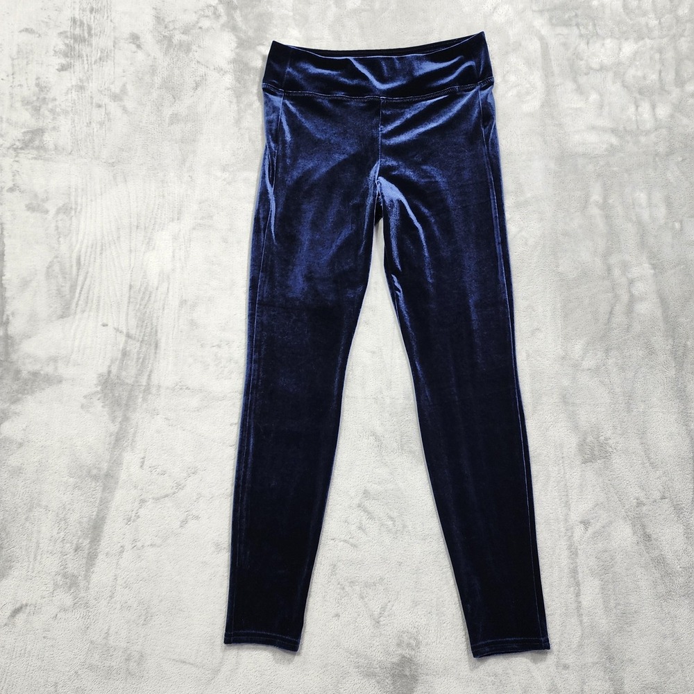 Gap Leggings Womens M Blue Velvet Velvor High Rise Ankle Stretch Casual Formal‎